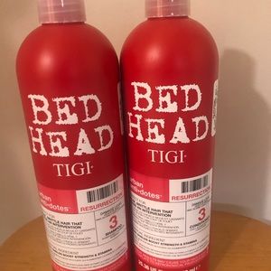 Bed Head Resurrection shampoo and conditioner.